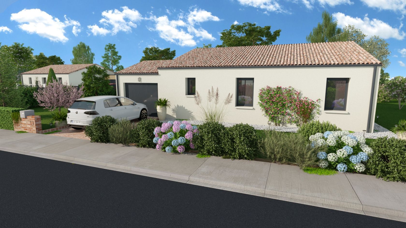 Projet de construction d'une maison 90m² avec terrain à TREZIOUX (63)