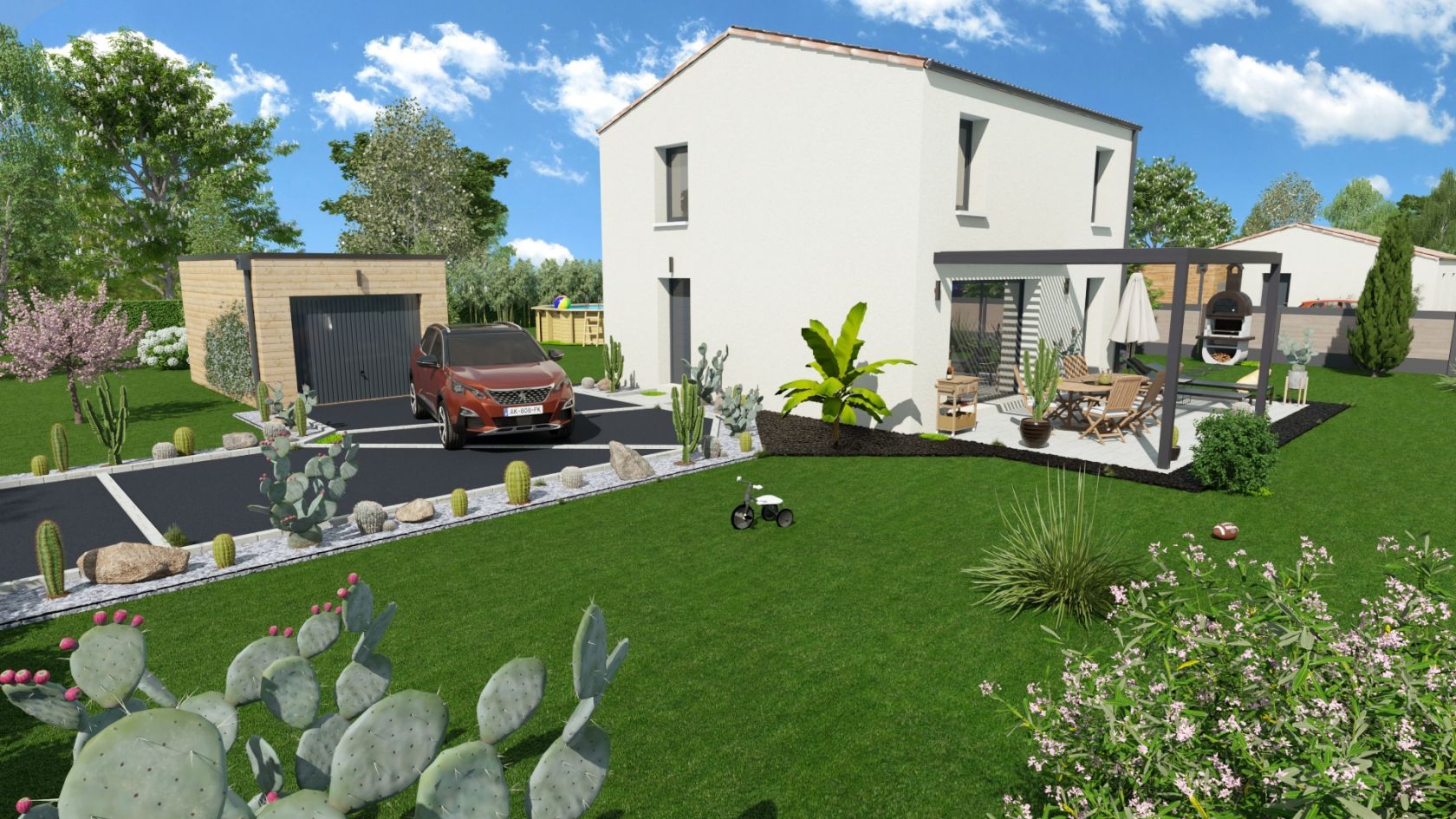 Projet de construction d'une maison 92.62 m² avec terrain à PUY-GUILLAUME (63)
