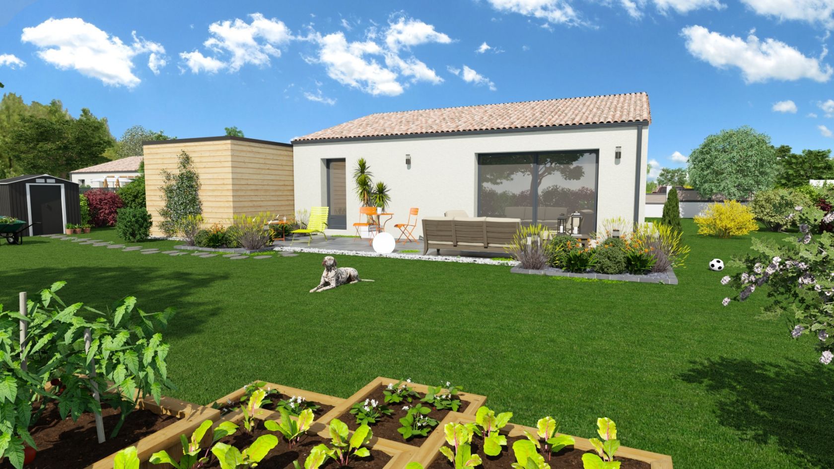 Projet de construction d'une maison 80 m² avec terrain à NEUVILLE-DE-POITOU (86)