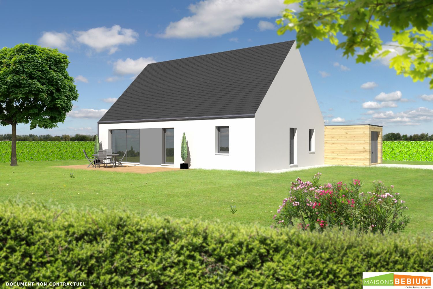 Faire construire une maison avec combles - Bioclimatique - Prix Clé en main - MAISONS BEBIUM