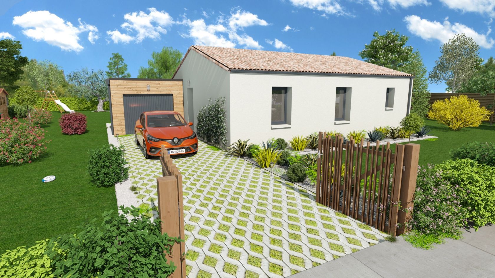Projet de construction d'une maison 69.93 m² avec terrain à THAIRE (17)