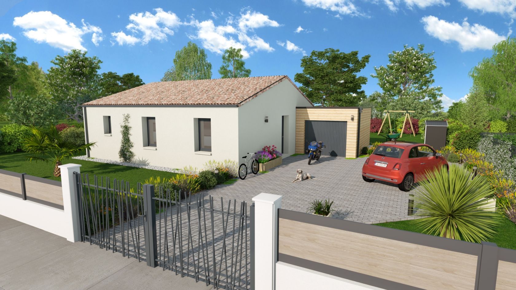 Projet de construction d'une maison 80.07 m² avec terrain à CIRE-D'AUNIS (17)
