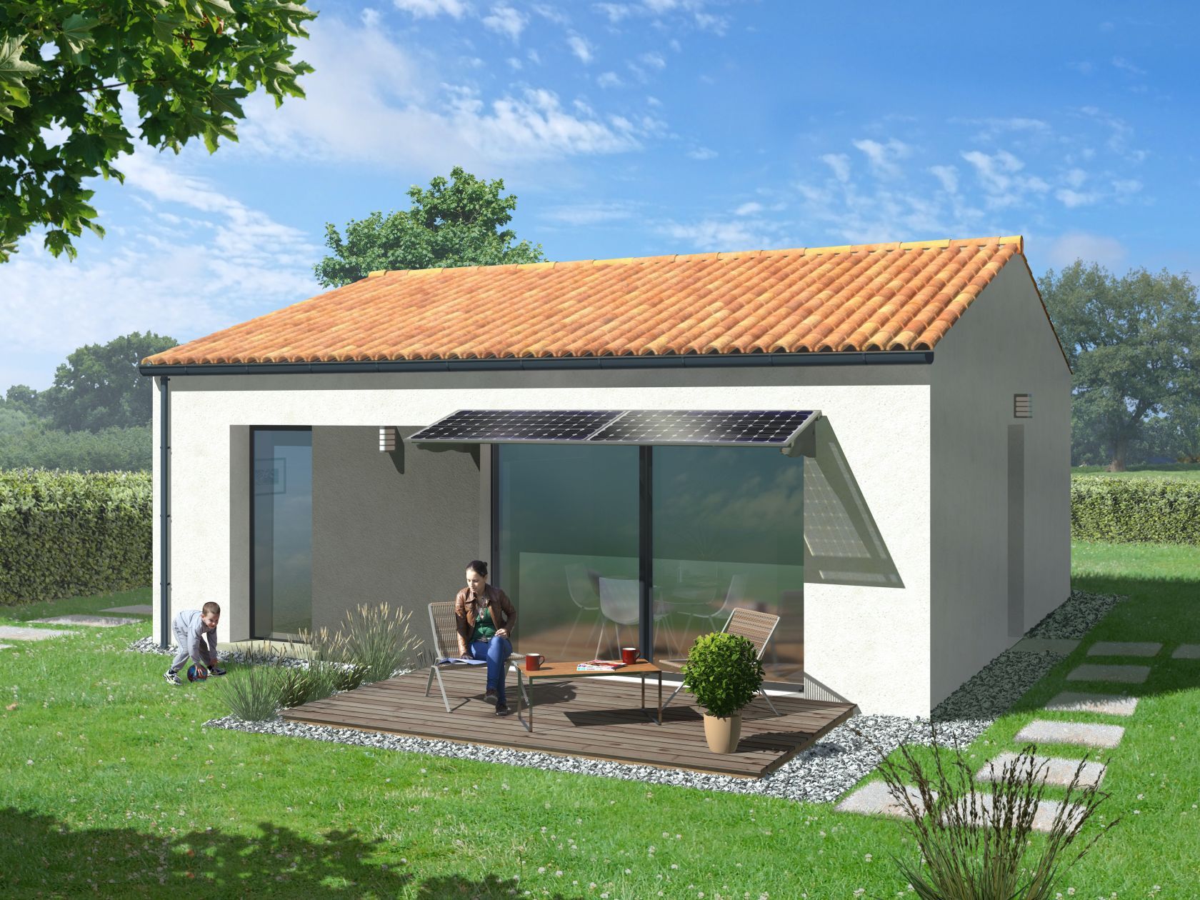 Projet de construction d'une maison 49.47 m² avec terrain à SAINTE-RADEGONDE (17)