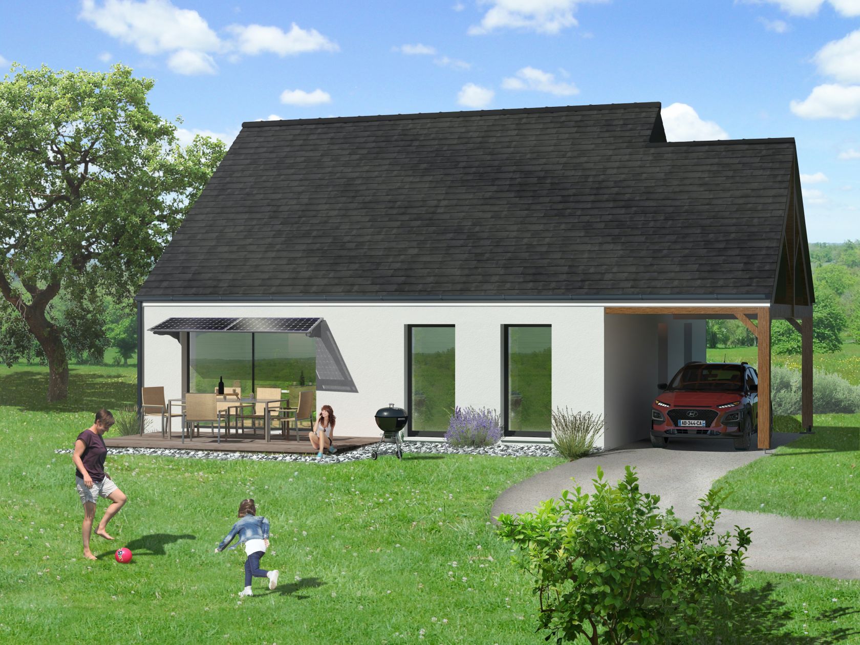 Projet de construction d'une maison 89.33 m² avec terrain à FRENOUVILLE (14)