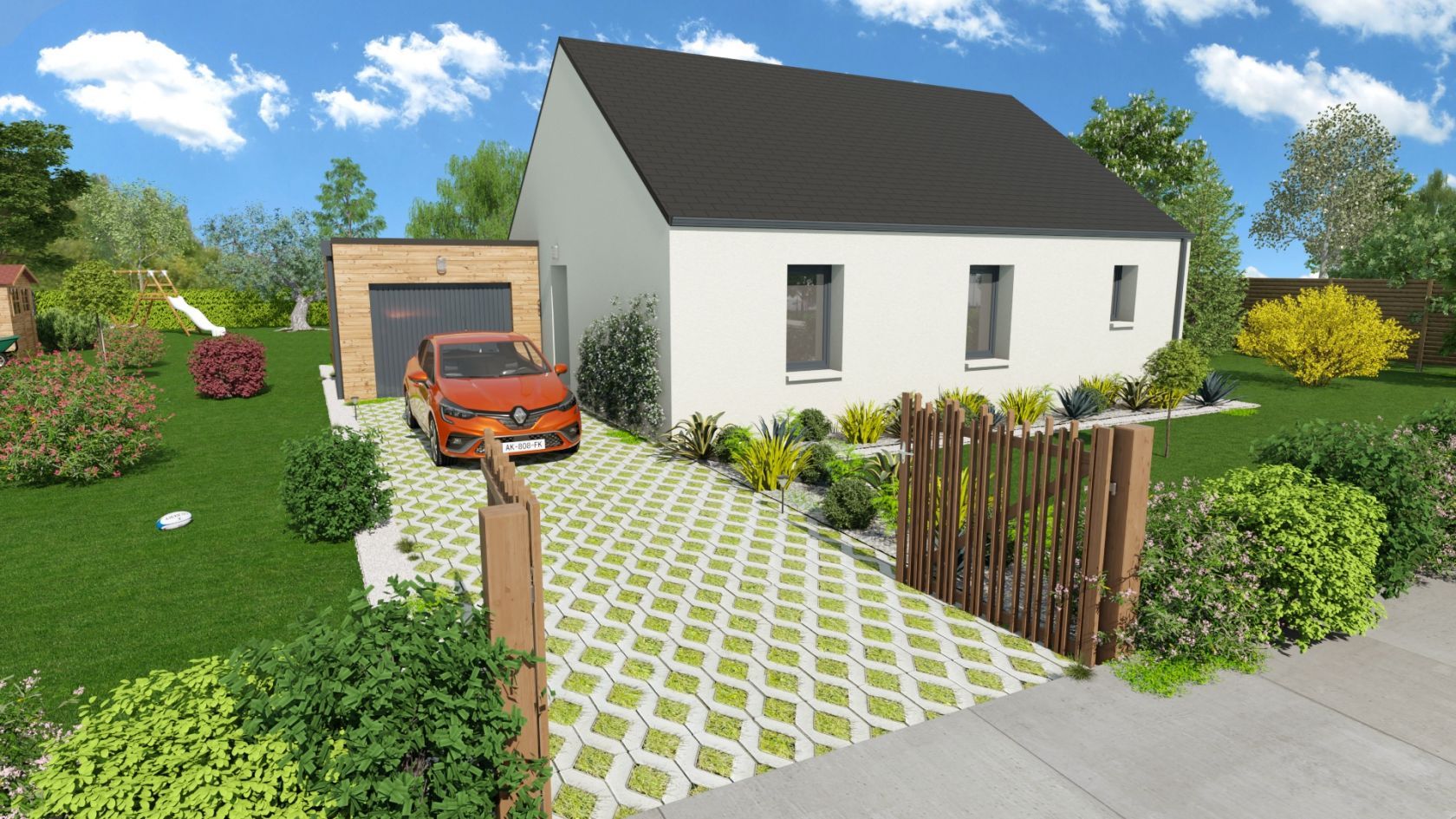 Projet de construction d'une maison 69.93 m² avec terrain à FRENOUVILLE (14)