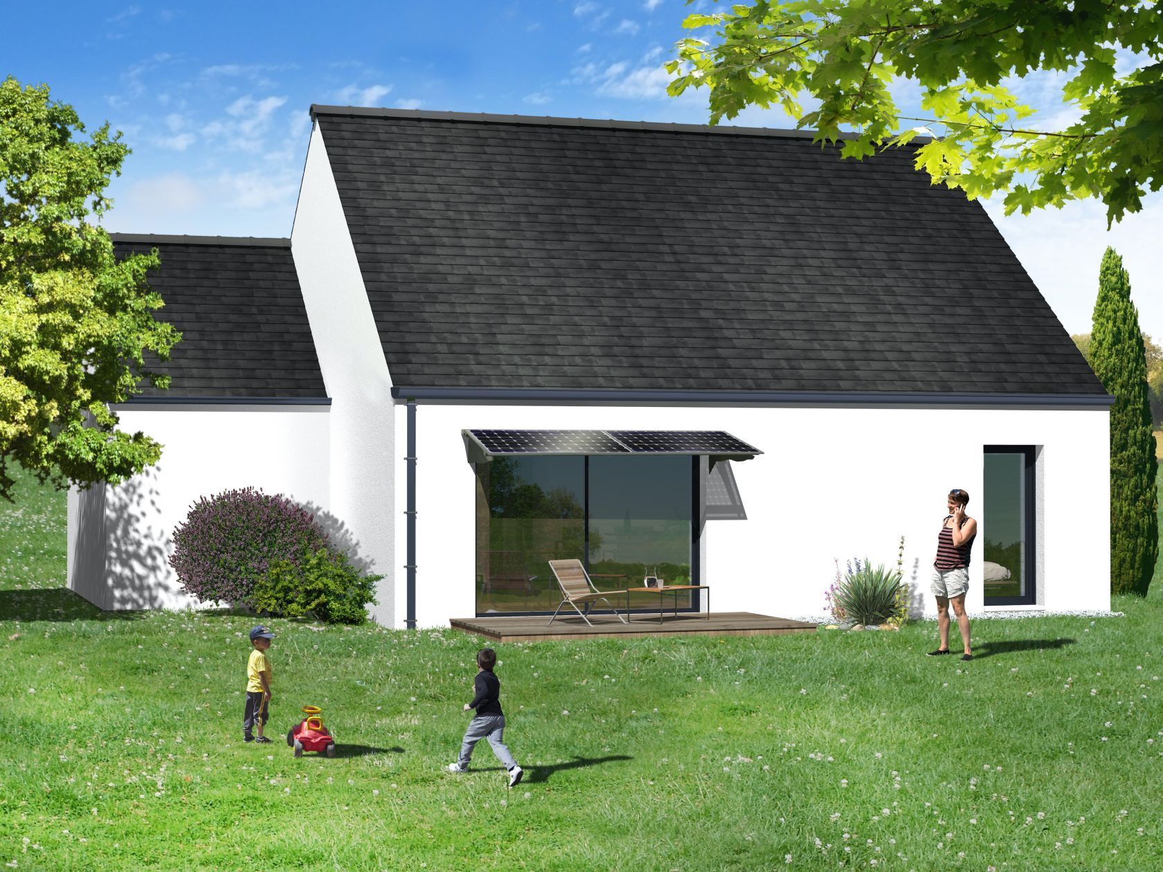 Projet de construction d'une maison 80.07 m² avec terrain à MAISONS (14)