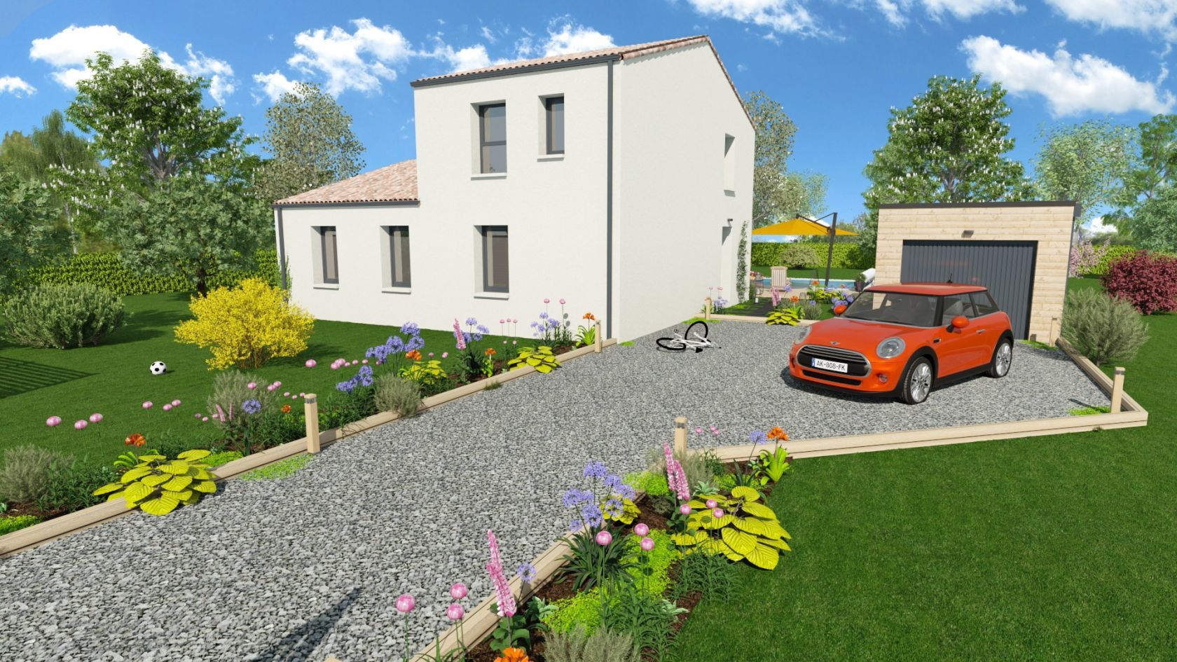 Projet de construction d'une maison 110.54 m² avec terrain à VILLIERS (86)