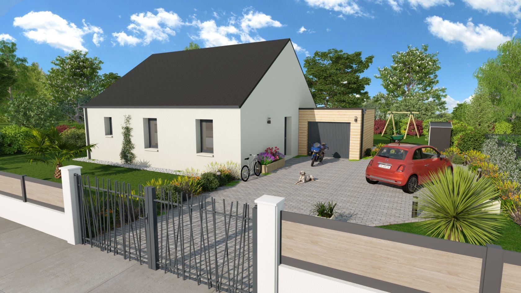 Projet de construction d'une maison 80.07 m² avec terrain à MAISONS (14)