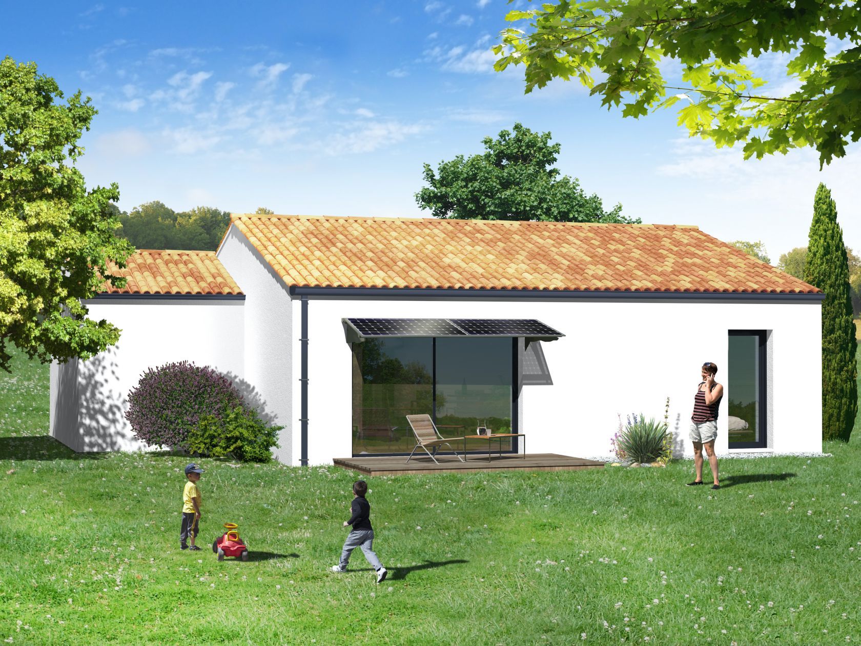 Projet de construction d'une maison 80.07 m² avec terrain à CHASSENEUIL-DU-POITOU (86)